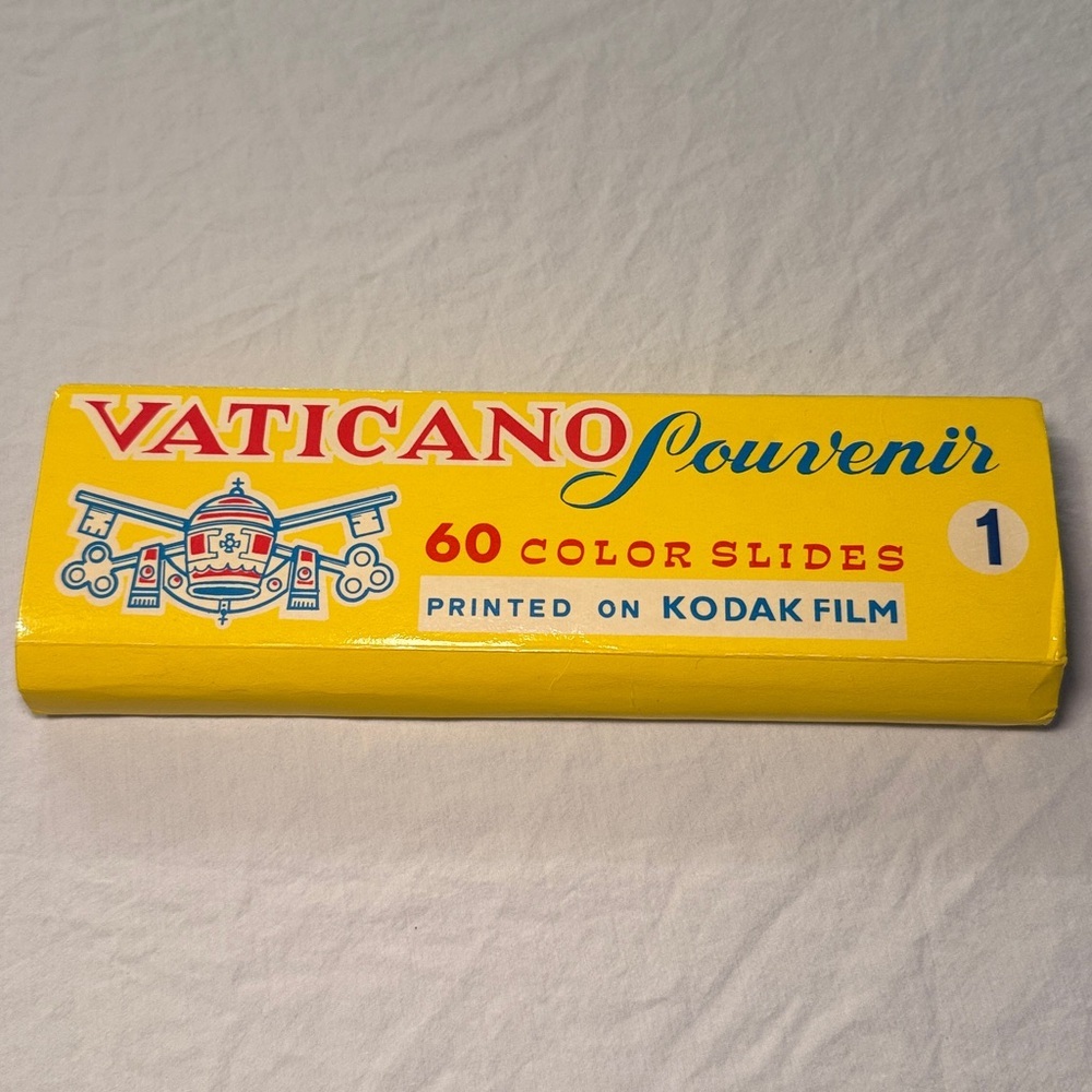 Kodak Film Vintage 1960s Vaticano Souvenir 60 Color Slides EUC